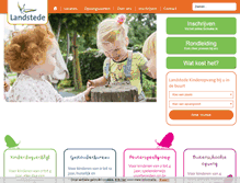 Tablet Screenshot of landstedekinderopvang.nl